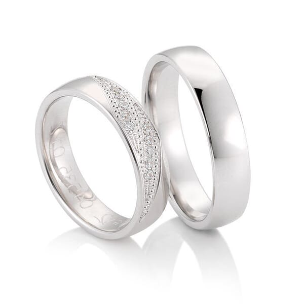Gifteringer fra Breuning hvitt gull 14 kt, diam. 0.100 ct, 5 mm. Joy 2 - 4804535
